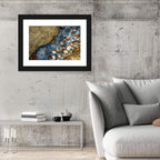 Milky Blue Geothermal Creek Wall Art