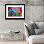 Vibrant Impasto Color Burst Abstract Wall Art