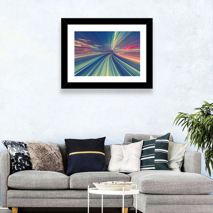 Monorail Speed Trail Wall Art