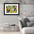 Tropical Orchid Pattern Wall Art