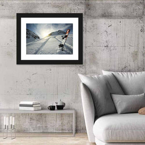 Mountain Snowboarding Wall Art