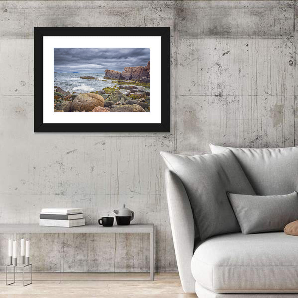 Bar Harbor Rocky Coastline Wall Art
