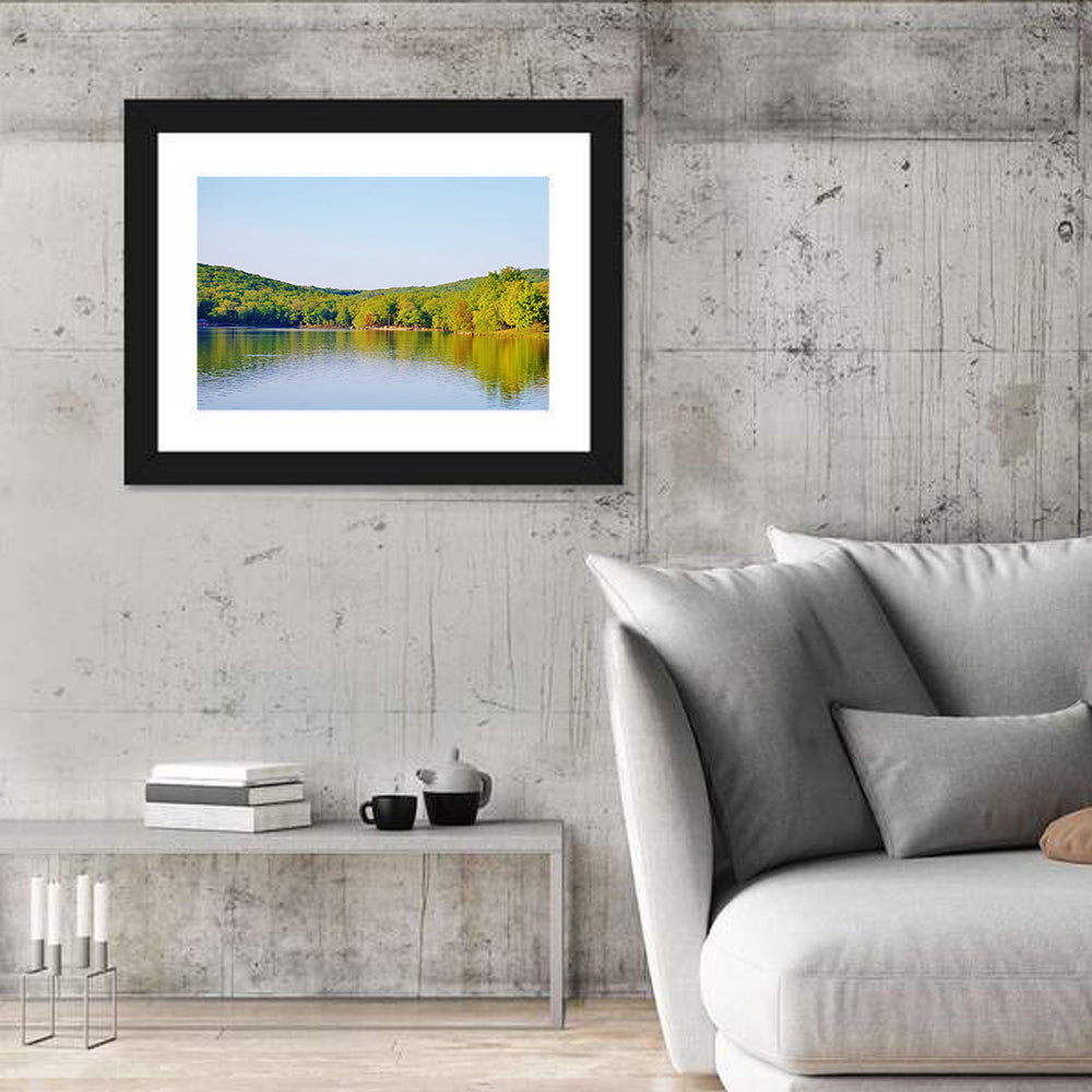 Sebago Lake Wall Art in a room, landscape