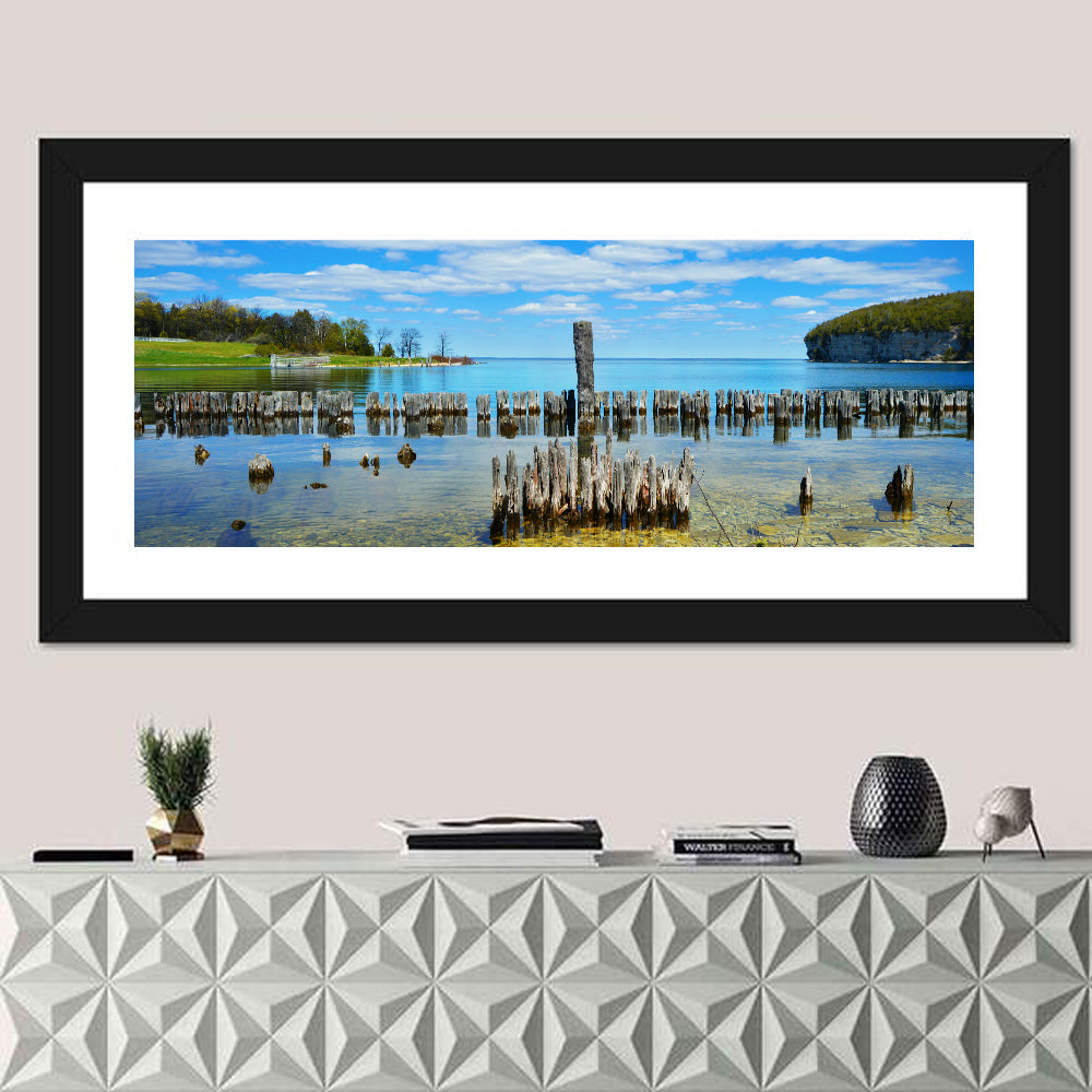 Big Bay De Noc Garden View Wall Art in a room, landscape