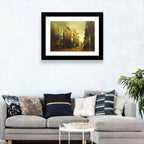 Golden Hour Urban Street Wall Art