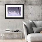 Kuressaare Park Snowy Path Wall Art