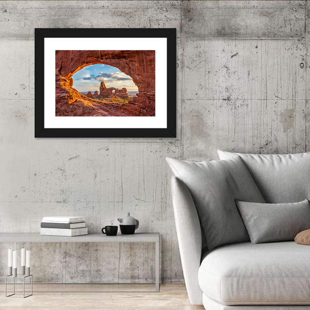 Turret Arch Through North Window Wall Art