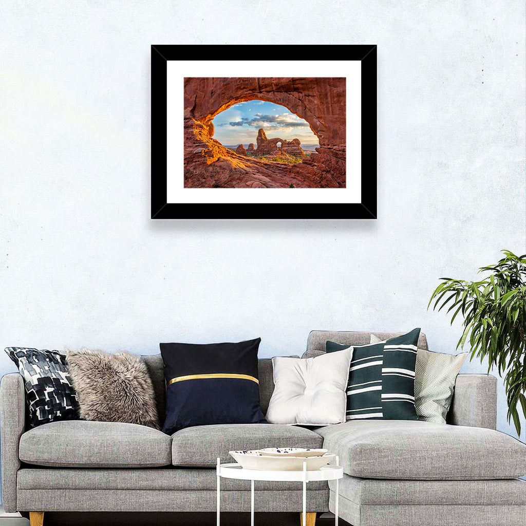 Turret Arch Through North Window Wall Art