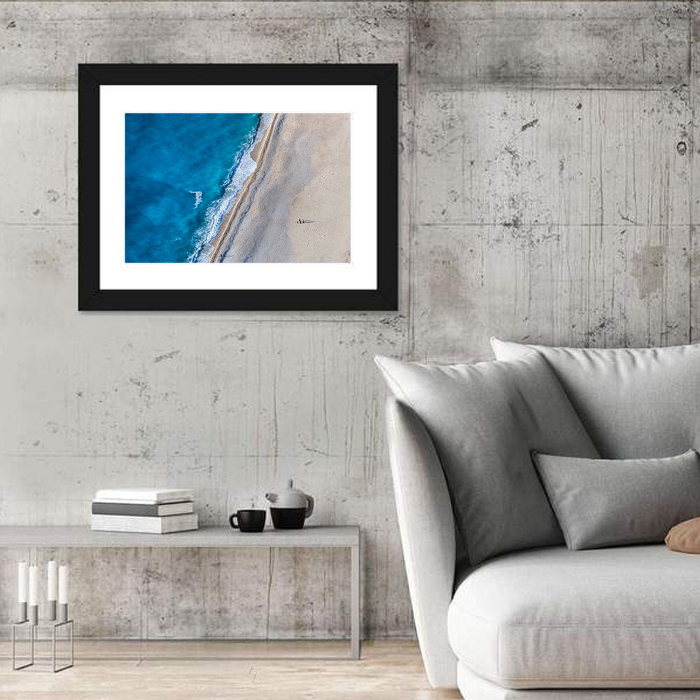 Myrtos Beach Aerial View Wall Art