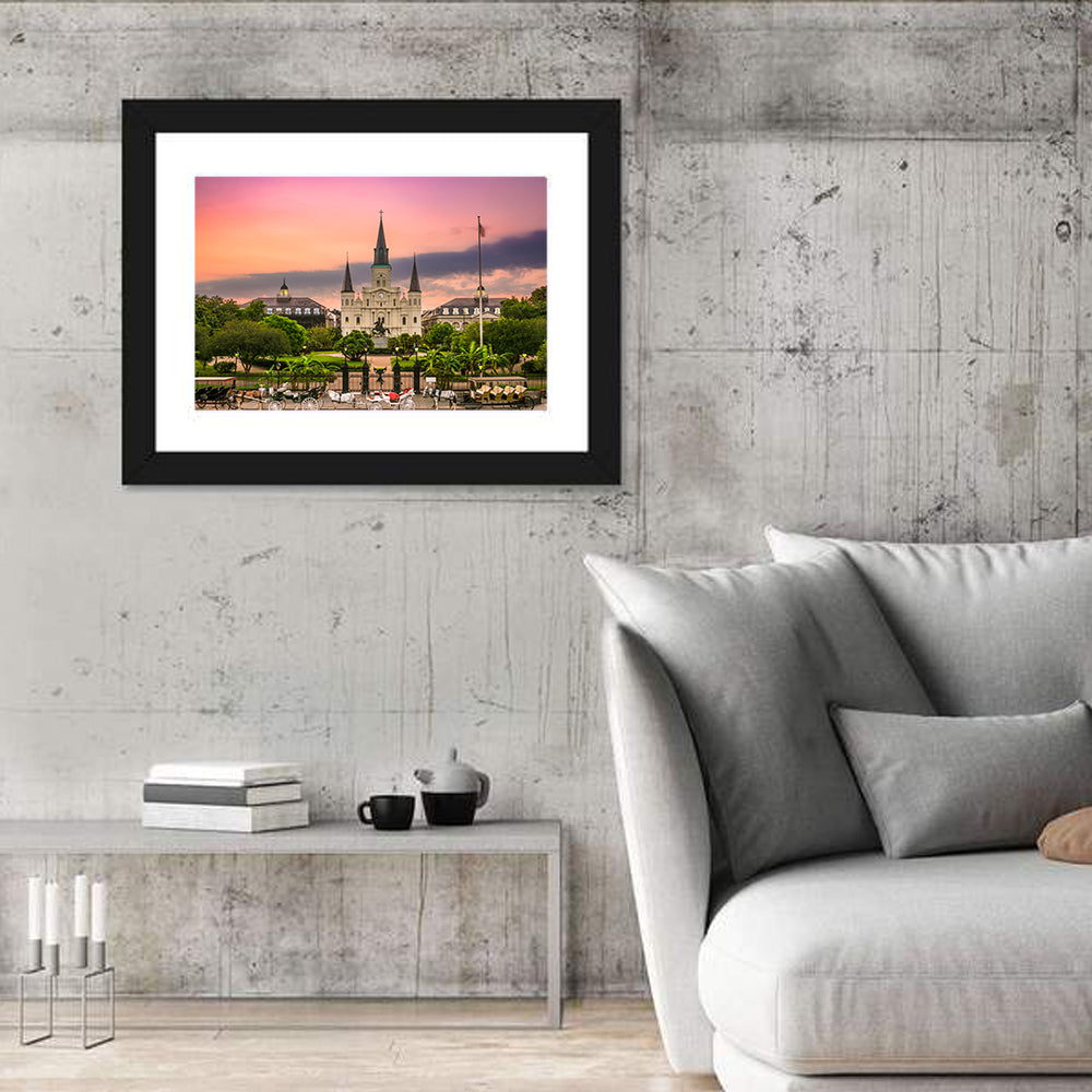 Jackson Square at Dusk Wall Art
