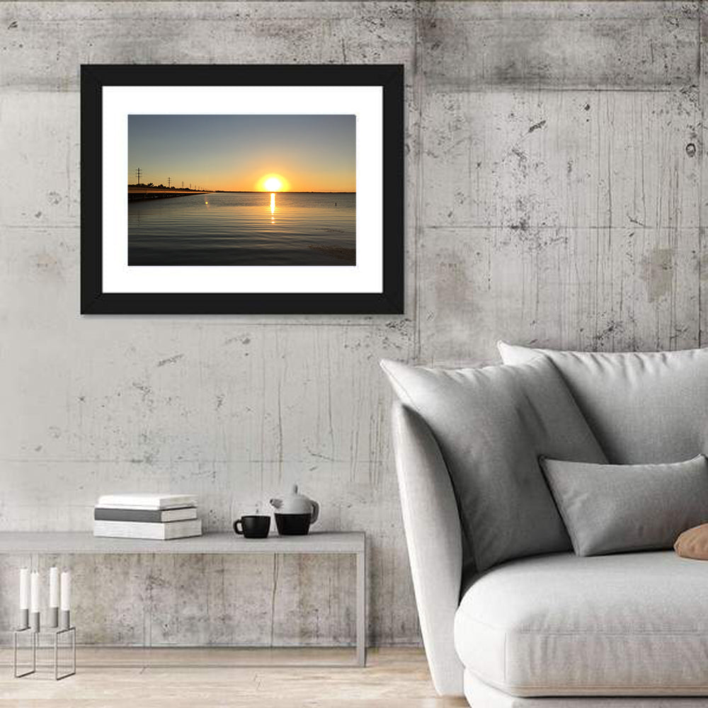 Lake Ray Hubbard Sunset Reflection Wall Art