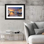 Nyhavn Canal at Sunset Wall Art