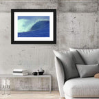 Deep Blue Barrel Wave Wall Art