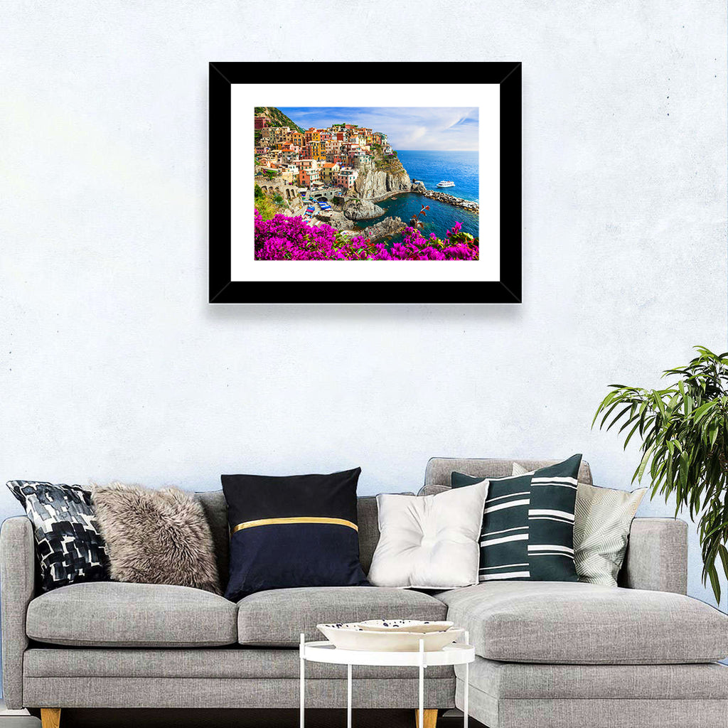 Manarola Cliffside Village Wall Art