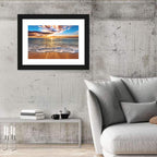 Golden Beach Sunrise Wall Art