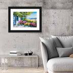 Cottage Garden Summer Landscape Wall Art