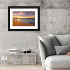 Sunrise Over Ocean Beach Wall Art
