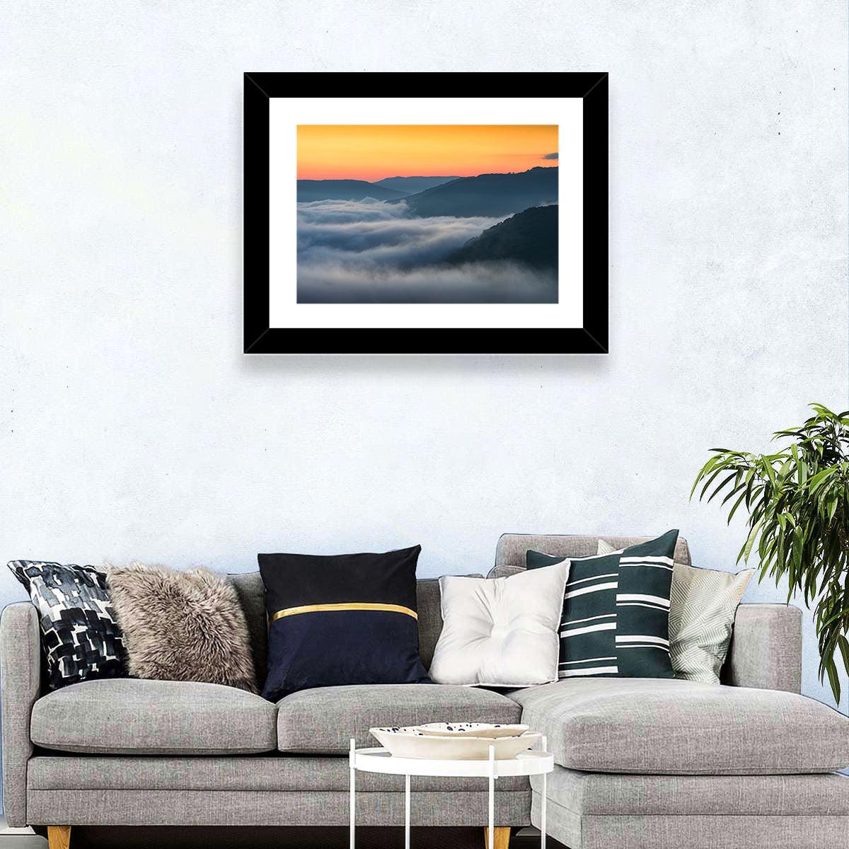 Foggy Mountains West Virginia Wall Art
