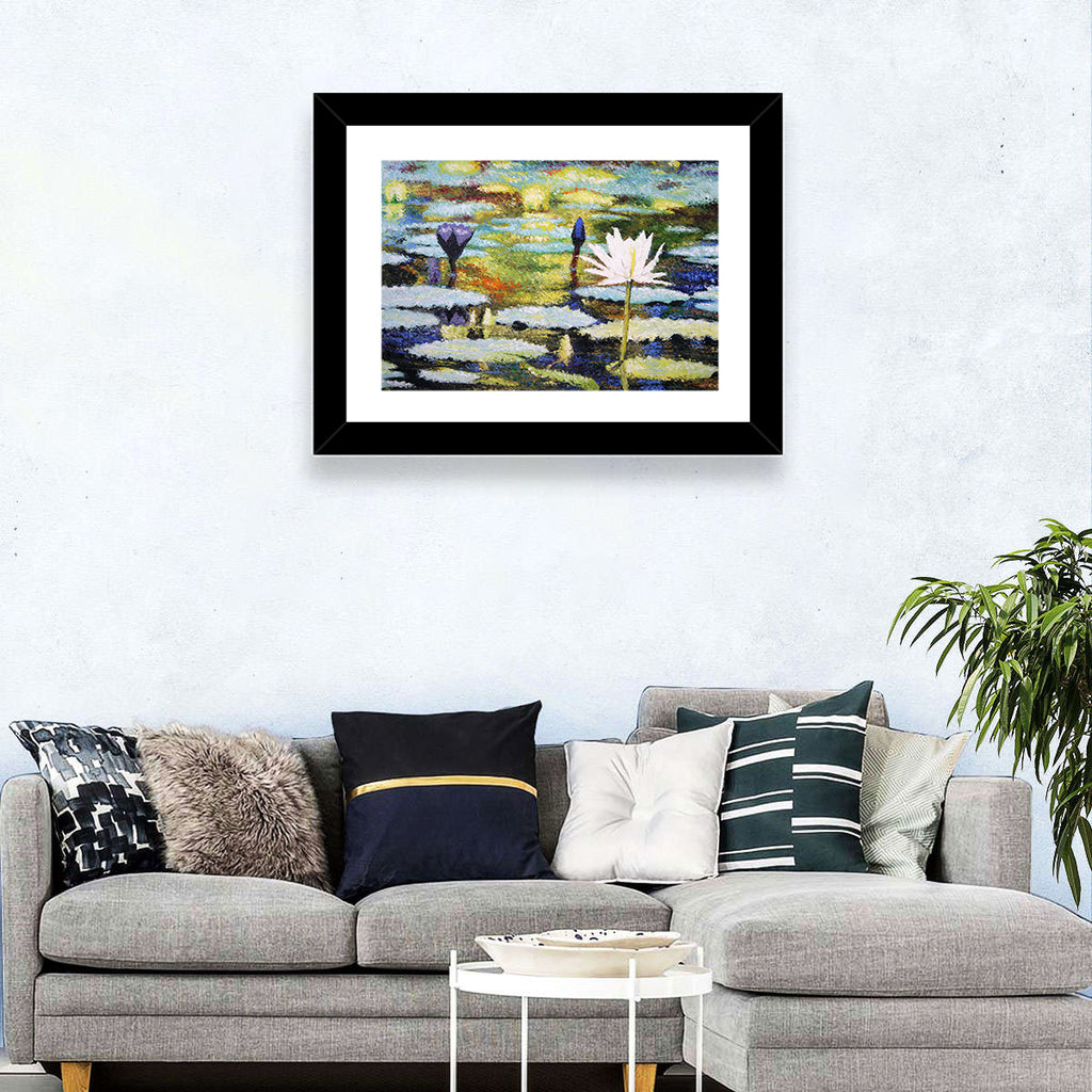 Impressionist Water Lilies Study Wall Art