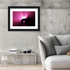 Magenta Yin Yang Symbol Wall Art