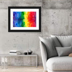 Watercolor Rainbow Gradient Wall Art