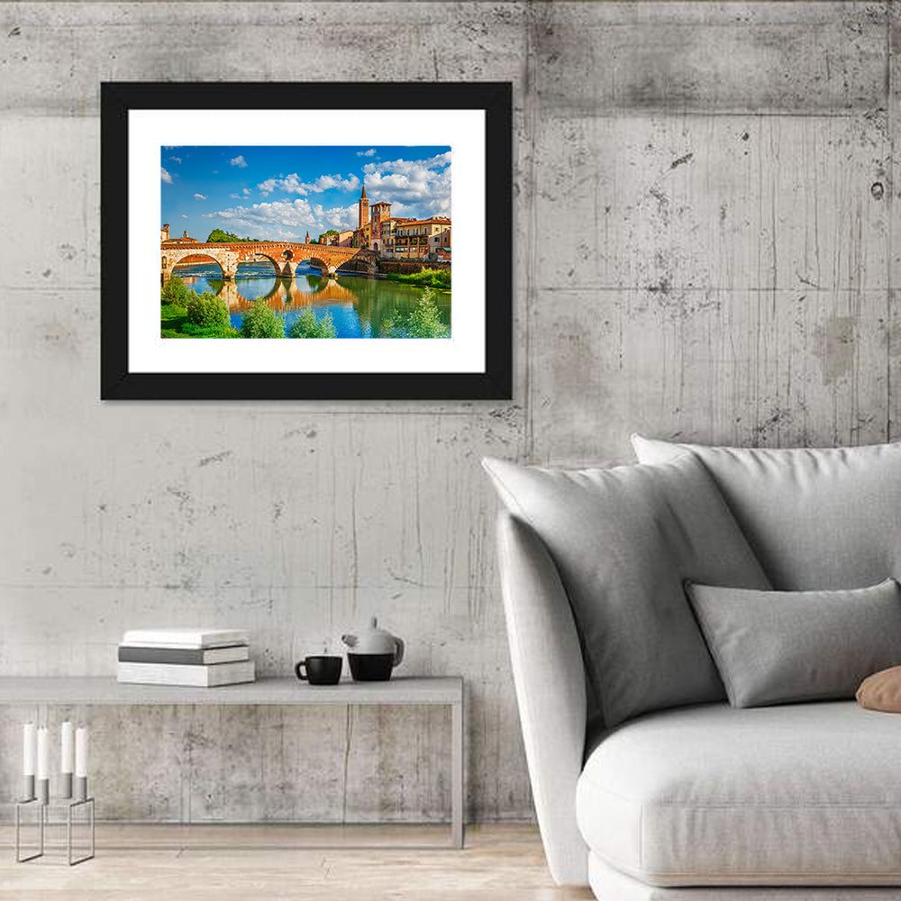 Ponte Pietra, Verona Wall Art in a room, landscape