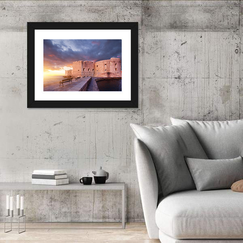 Fort Bokar at Sunset, Dubrovnik Wall Art