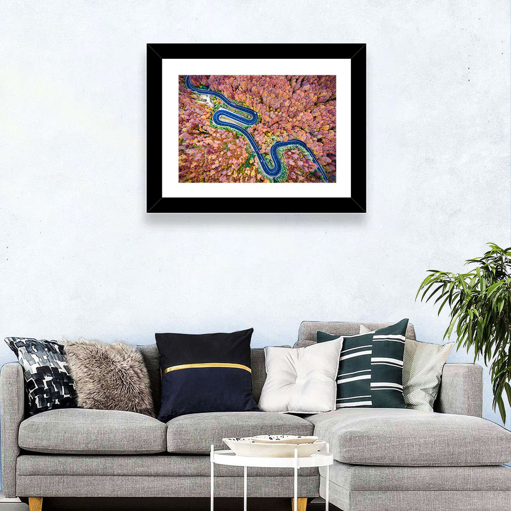 Serpentine Autumn Road Wall Art