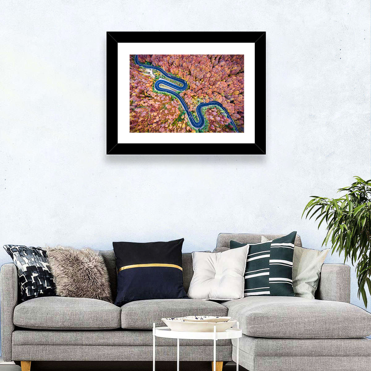 Serpentine Autumn Road Wall Art