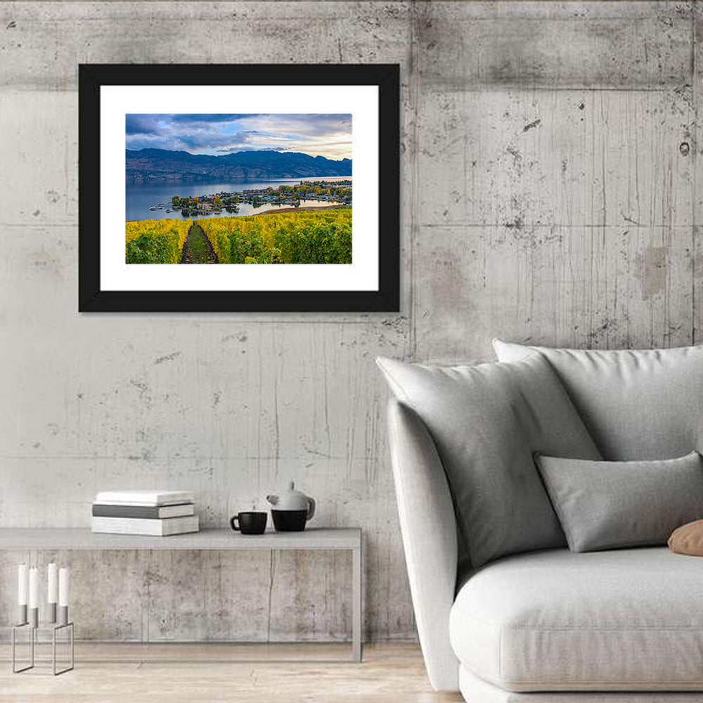Okanagan Lake Vineyard, Kelowna Wall Art