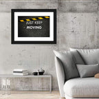 Just Keep Moving Jump Rope Quote Wall Art