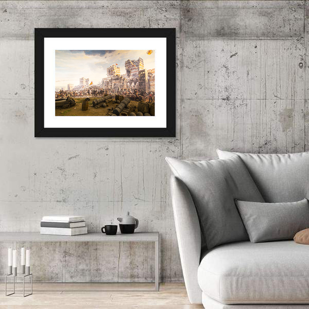 Fall of Constantinople 1453 Wall Art in a room, landscape