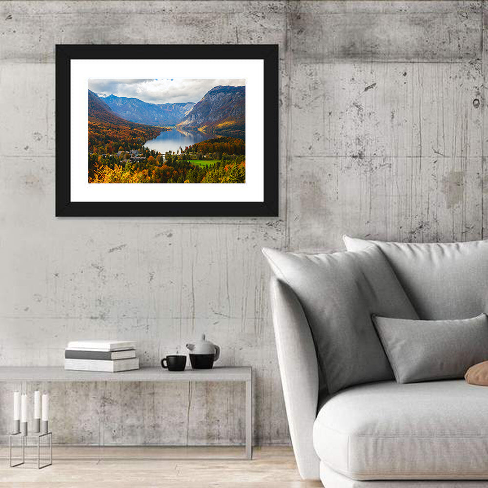 Lake Bohinj, Julian Alps Wall Art in a room, landscape