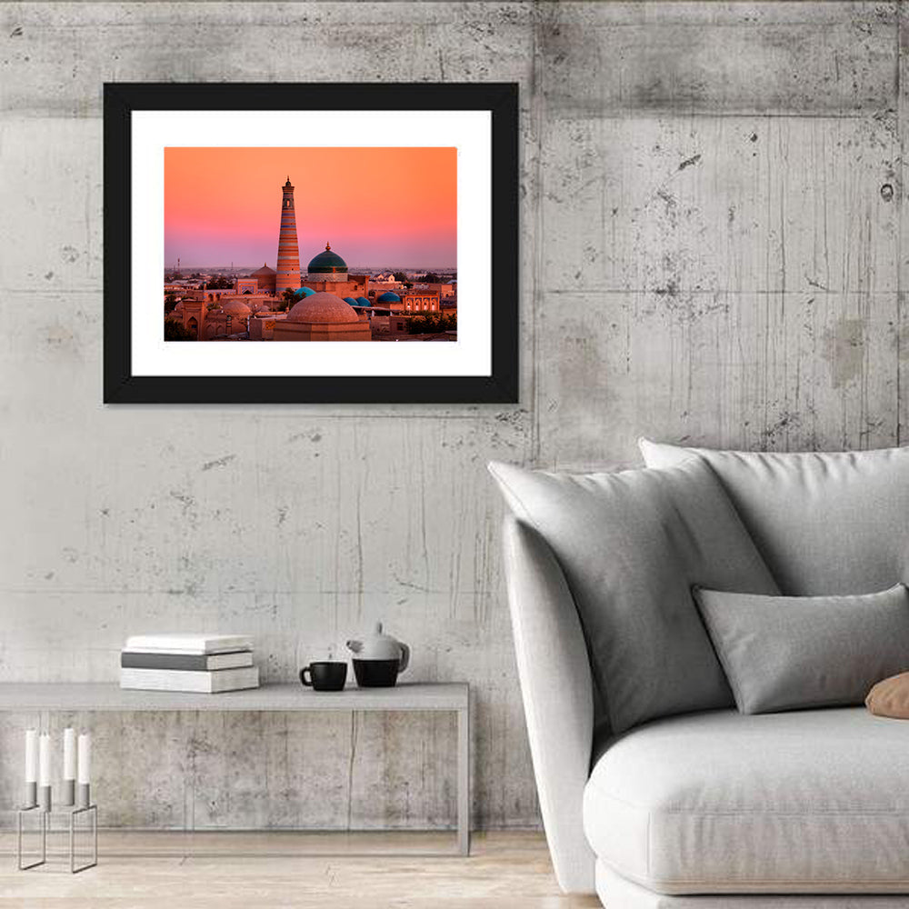 Islam Khoja Minaret, Khiva Wall Art in a room, landscape