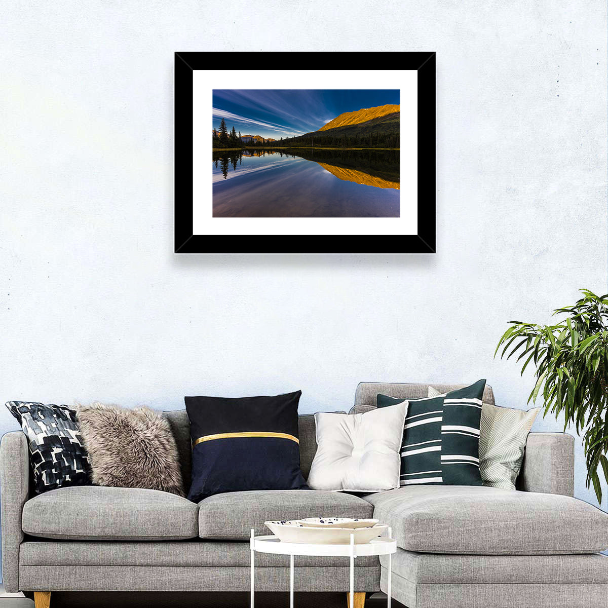 Rainbow Lake in Aleutian Mountains Wall Art
