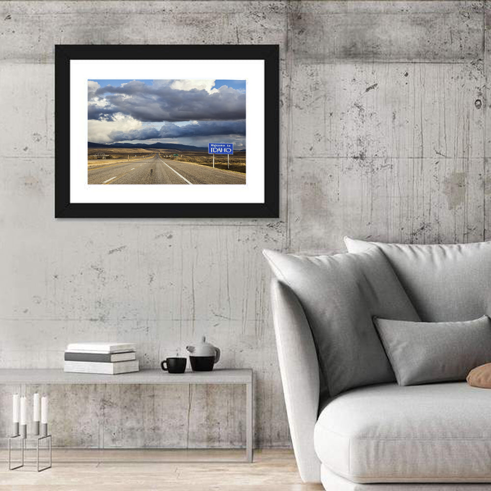 I-15 Idaho Highway Wall Art in a room, landscape