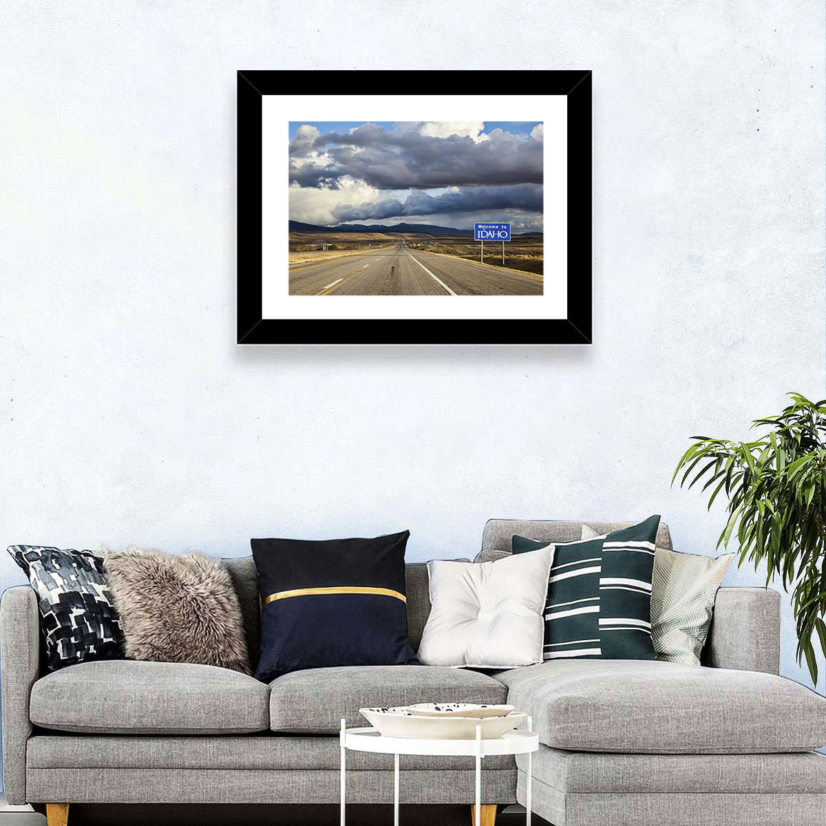 I-15 Idaho Highway Wall Art in a room, landscape