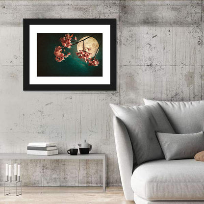 Sakura Flowers & Moon Wall Art