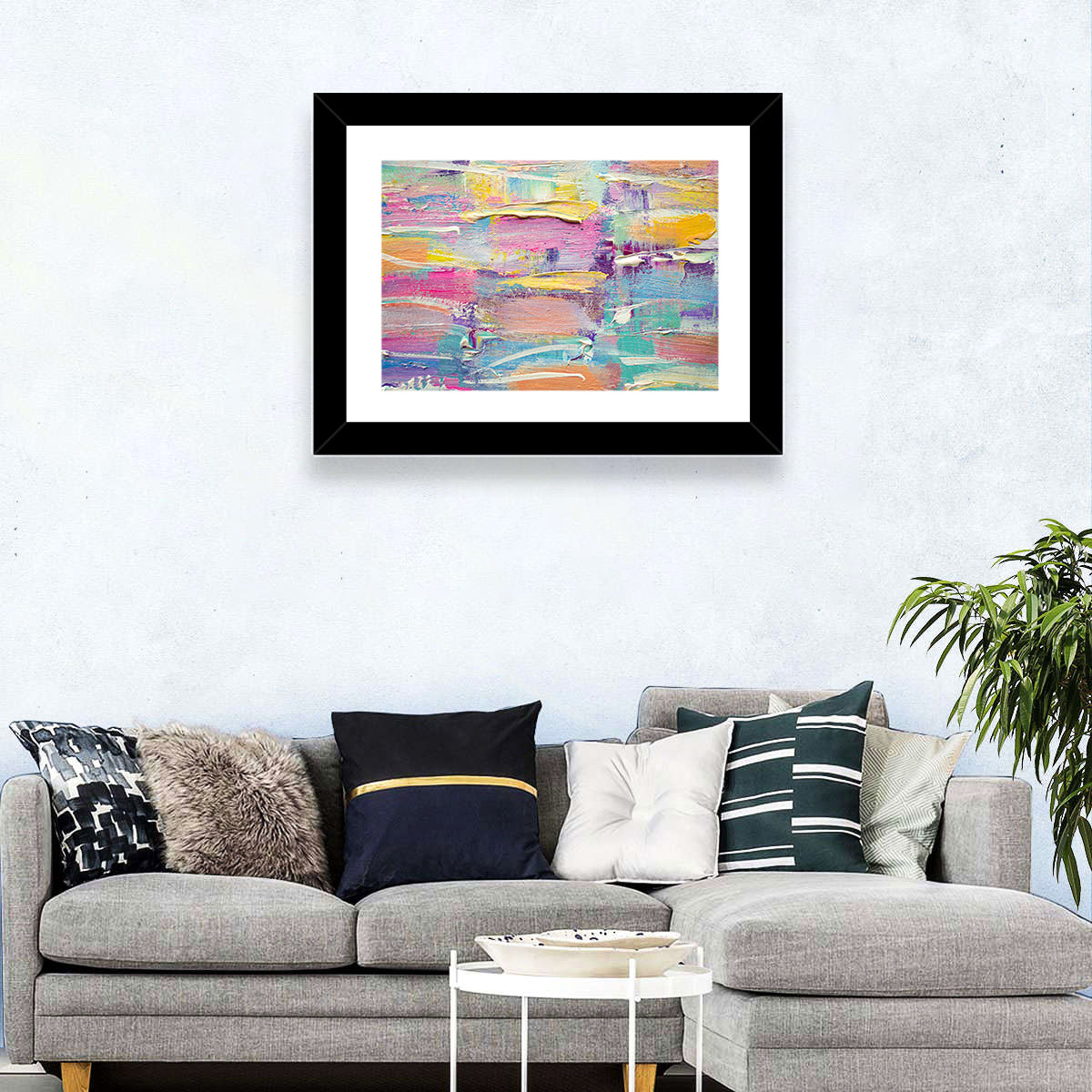 Rough Board Brushstrokes Wall Art