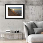 Lake Superior Driftwood Beach Sunset Wall Art