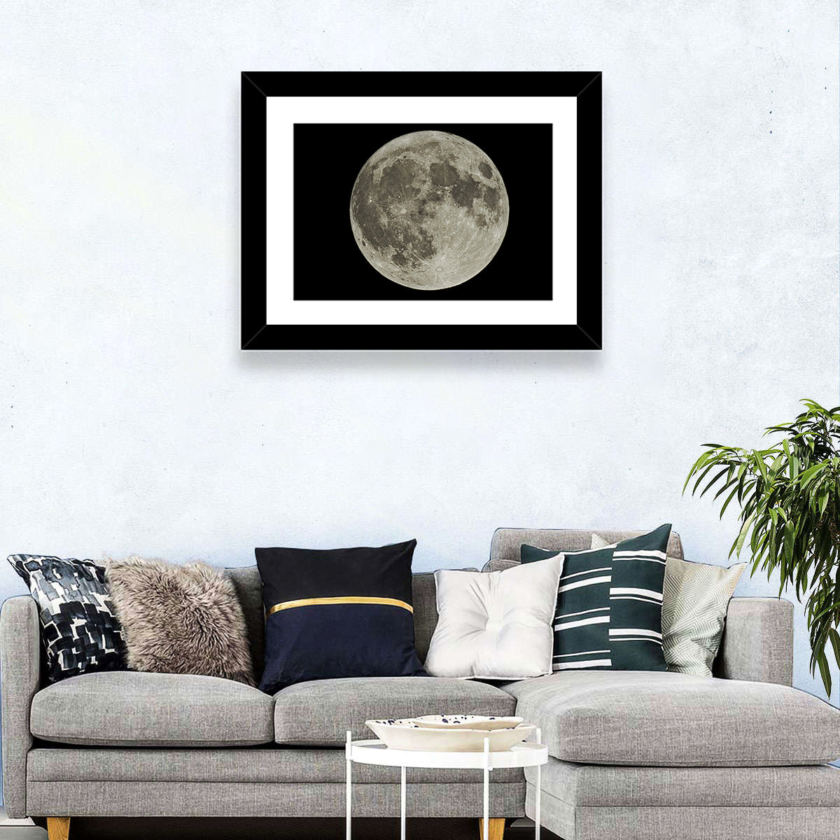 Full Moon with Tycho Rays Wall Art