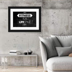 Fitness Is a Lifestyle Brick Quote Wall Art