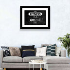 Fitness Is a Lifestyle Brick Quote Wall Art
