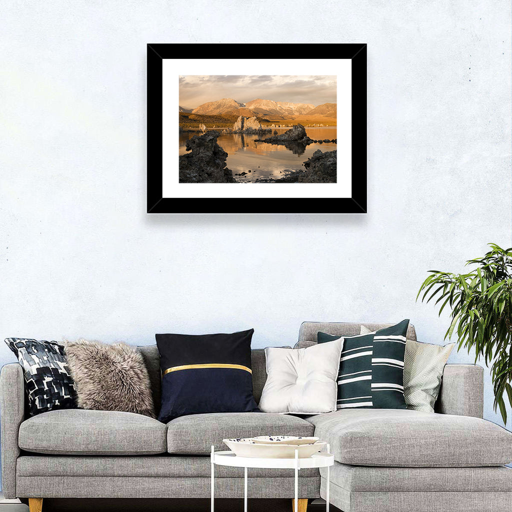 Mono Lake Tufa at Golden Hour Wall Art