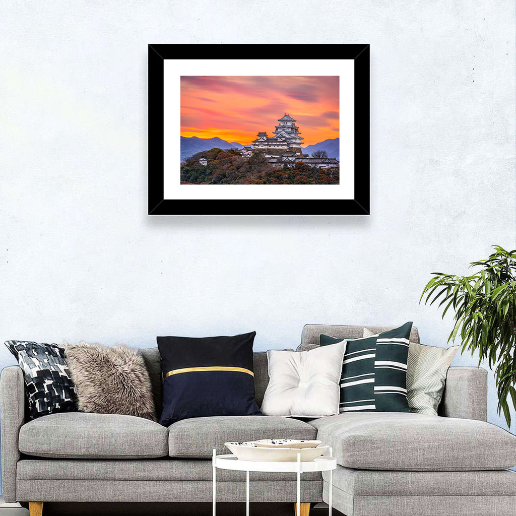 Himeji Castle at Sunrise Wall Art