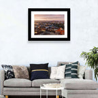 Red Tiled Rooftops at Golden Hour Wall Art