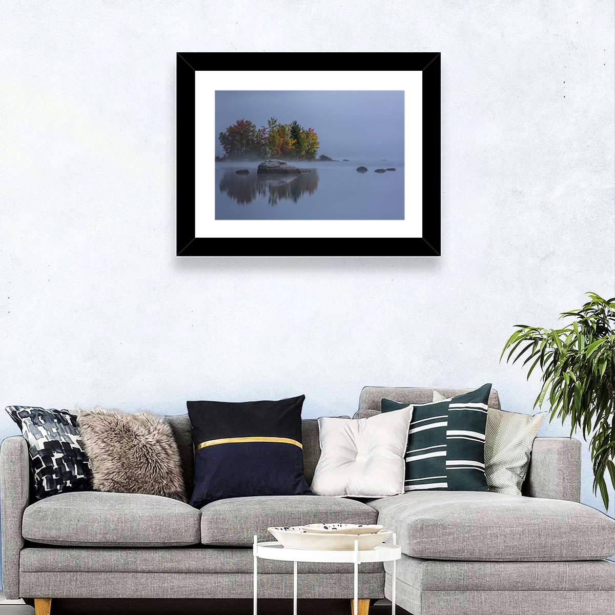 Foggy Chittenden Lake Wall Art