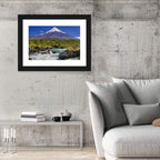 Osorno Volcano Over Petrohue Rapids Wall Art