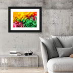 Vibrant Underwater Ink Cloud Abstract Wall Art