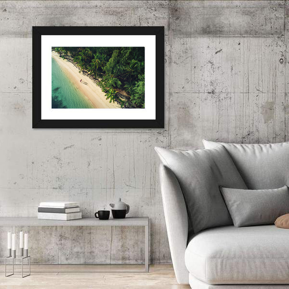 Dominica Beach Aerial, Late Afternoon Wall Art